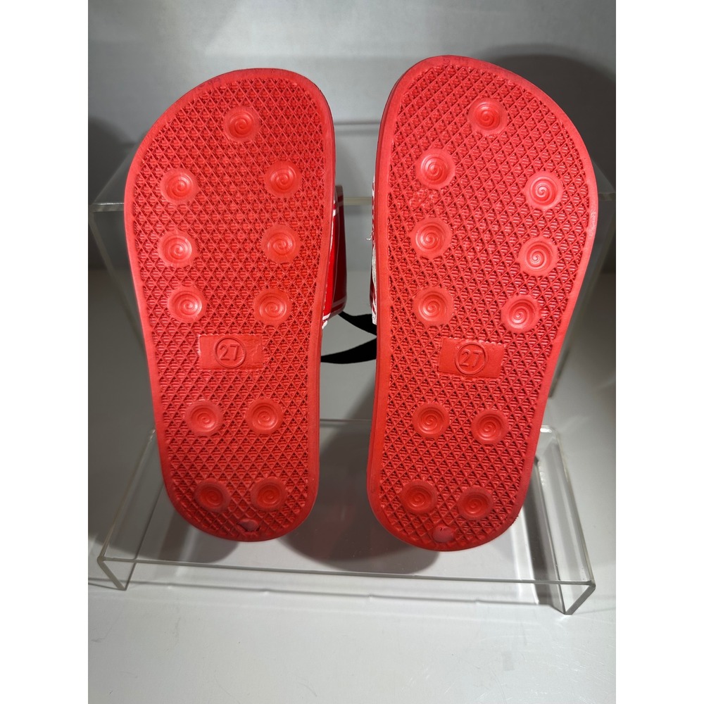 LooneyTunes Toddler Red Slides with Backstrap 27 (10.5) - Picture 4 of 6